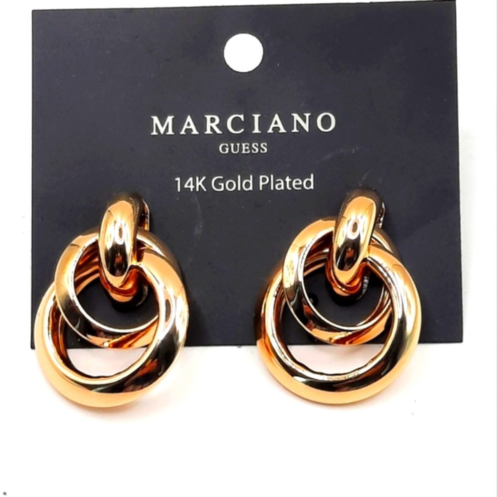 Marciano GUESS 14K gold-plated Earrings NWT